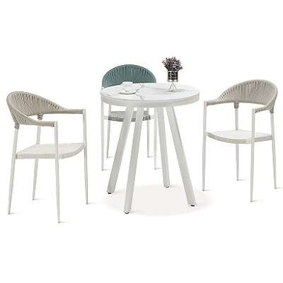 High Quality Hot Sale Morden Dining Chairs and Table Set Outdoor Indoor Kitchen Furniture