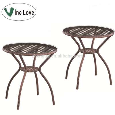 Round popular metal steel frame outdoor garden table