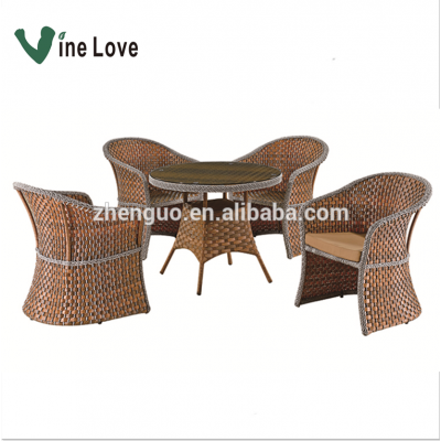 High Quality Hot Sale  Rattan Table and Chairs Dining Set Patio Outdoor Garden Furniture