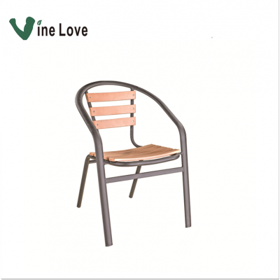 Modern New Design Plastic Wood Chair Hot-sale Cheap High-quality Comfortable Popular Patio Fashion Outdoor Garden chair