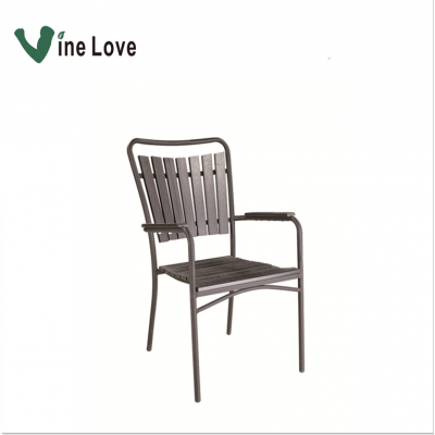 Plastic Wood Chair New Design Morden Hot-sale Cheap Comfortable High-quality Fashion Outdoor Garden Popular Patio Furniture