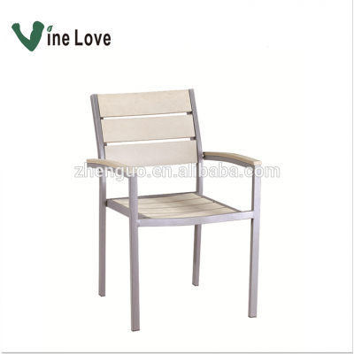 Popular Plastic Wood Dining Chair Outdoor  Best Price Garden  Furniture