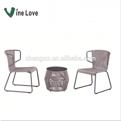 New Outdoor Modern Furniture Garden Table Set With Rope