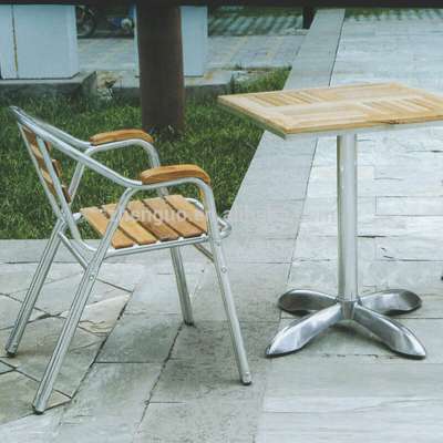 Modern cafe aluminum hot selling comfortable wooden furniture