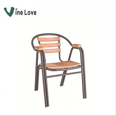 Patio Plastic Wood Chair New Design Morden Hot-sale Comfortable Cheap High-quallity Fashion Outdoor Garden Popular Furniture