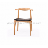 Modern leisure cafe iron alloy wood grain color chair YP605