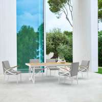 Garden set outdoor powder coating dining table set