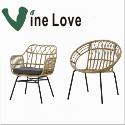 Cheap high quality modern new design patio garden furniture comfortable elegant wholesale rattan hand-weaved rattan chair