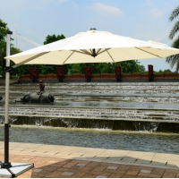 High quality Aluminum Big Rome umbrella parasol 3x3m garden